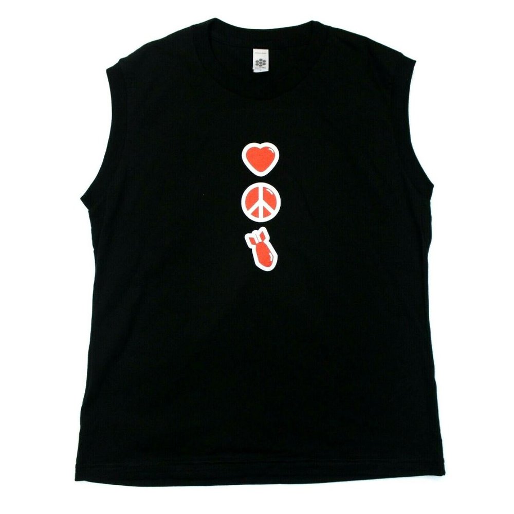 U2 Love And Peace Or Else Bomb Tee - L